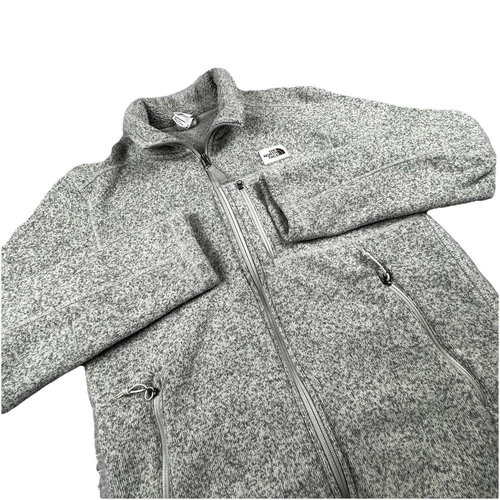 Northface Gordon Lyons Full-Zip Jacket Men M Cream Fleece Hiking Gorpcore